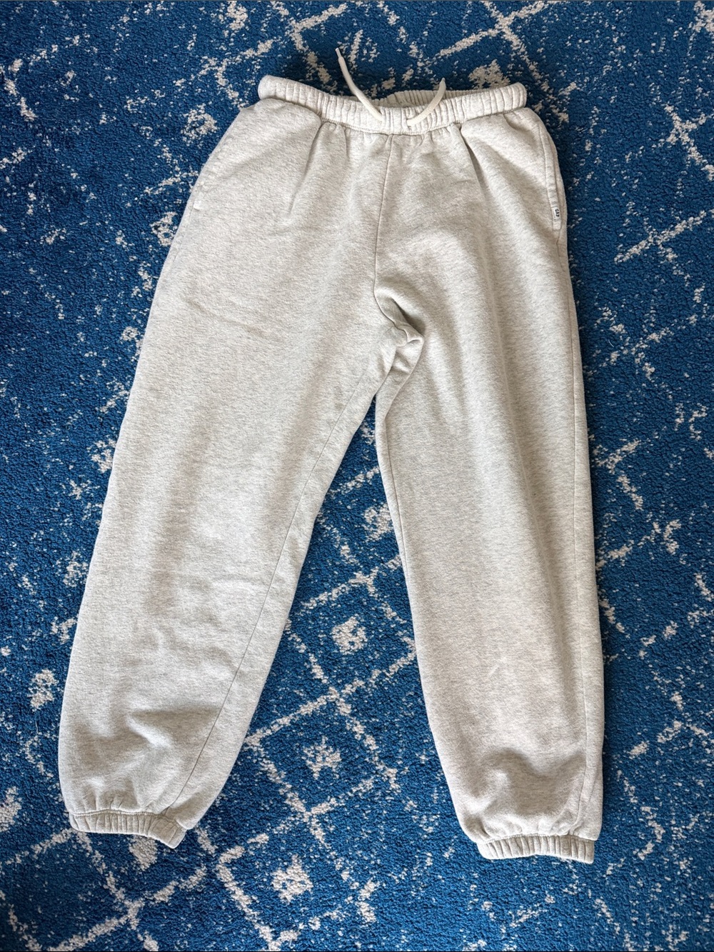 GAP Light Gray Kids Drawstring Sweatpants sz L EUC